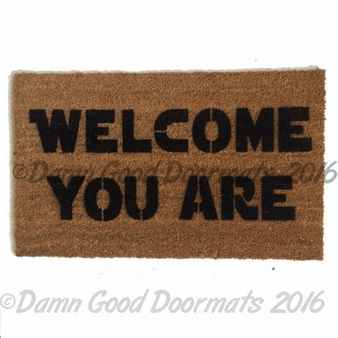 Rude Go Away You Should Funny Modern Doormat Damn