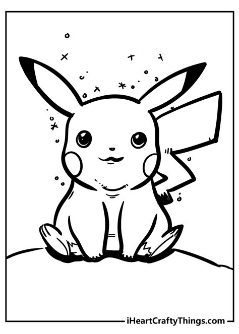 Pikachu Coloring Pages To Print Free