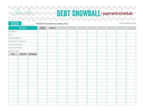 9 Debt Snowball Excel Templates Excel Templates