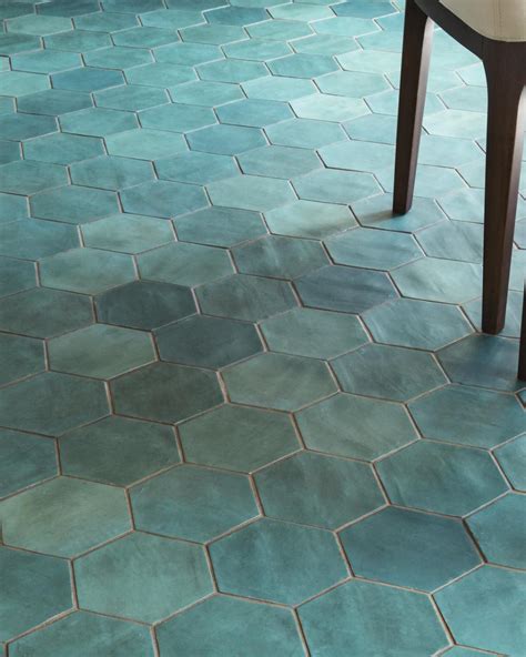 hexagon floor tiles nomade turquesa 13 9x16