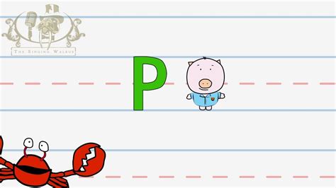 Abc Video Write The Letter P Alphabet Writing Lesson For Children