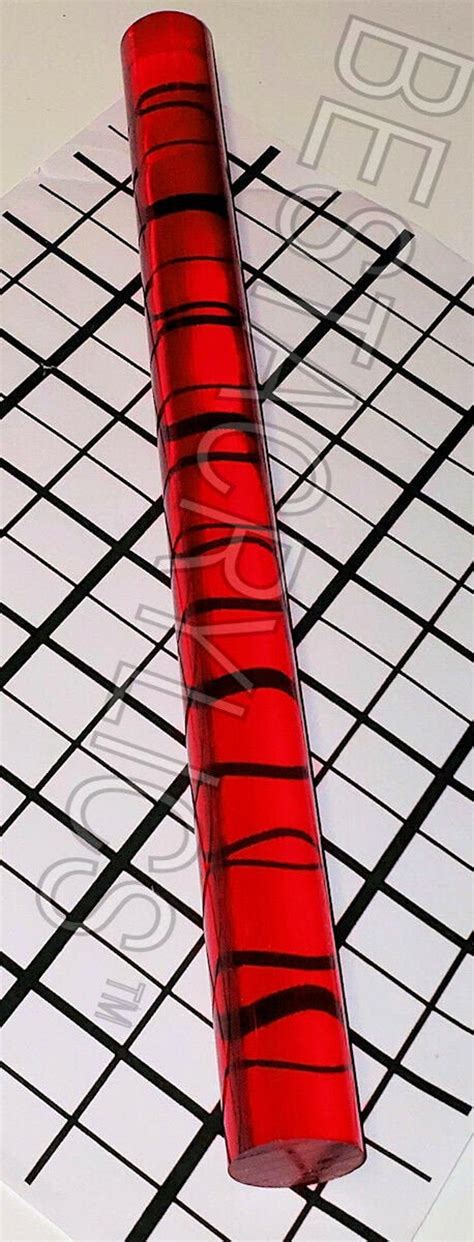 1 Diameter Red Clear Translucent Acrylic Plexiglass Lucite Etsy