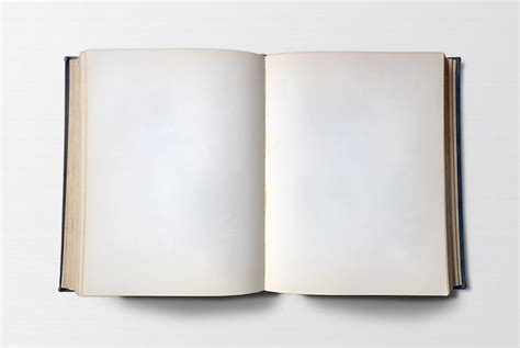 Hd Wallpaper White Opened Blank Book On Top Of White Surface Old Book