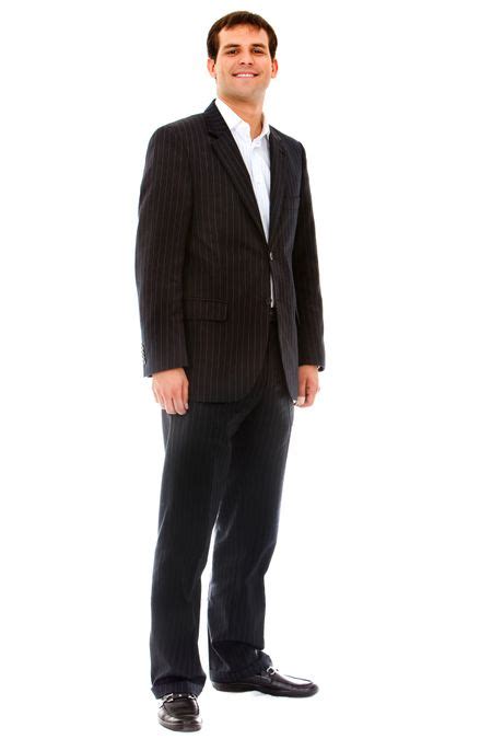 Fullbody Business Man Isolated Over A White Background Freestock Photos