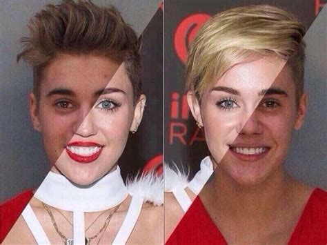 Scary Look Alike Picture Proves Justin Bieber And Miley Cyrus Have The