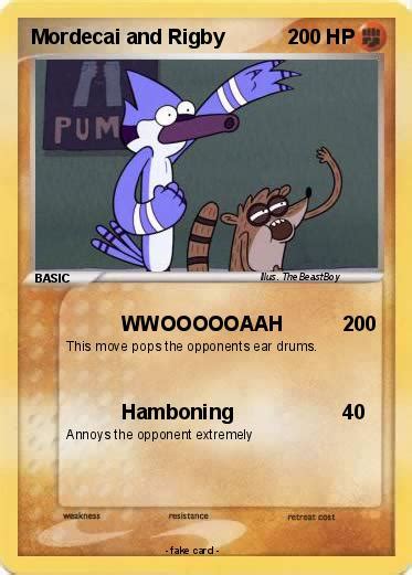 Pokémon Mordecai And Rigby 174 174 Wwoooooaah My Pokemon Card