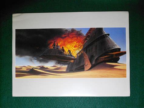 Vintage Star Wars Art 1982 Rotj Ralph Mcquarrie Portfolio Prints