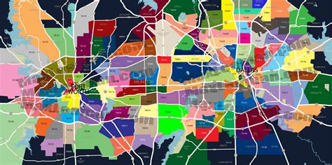 North Texas Zip Code Map