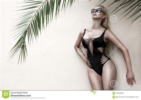 Beautiful Phenomenal Stunning Elegant Blonde Model Woman With Perfect Face Wearing A Sunglasses