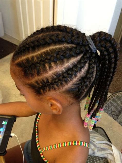 Looking for some pretty cute look, bun hairstyle is the best style. Braids for Kids: Black Girls Braided Hairstyle Ideas in ...