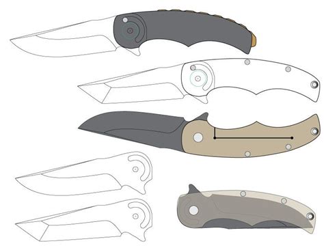 Free knife design templates of japanese kitchen knives. Friction Folder Printable Folding Knife Templates | Handmade With Lovelisa