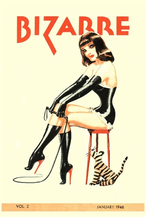 Vintage 1940 S Bizarre Fetish Magazine Cover No 2 Art A3 Etsy Uk