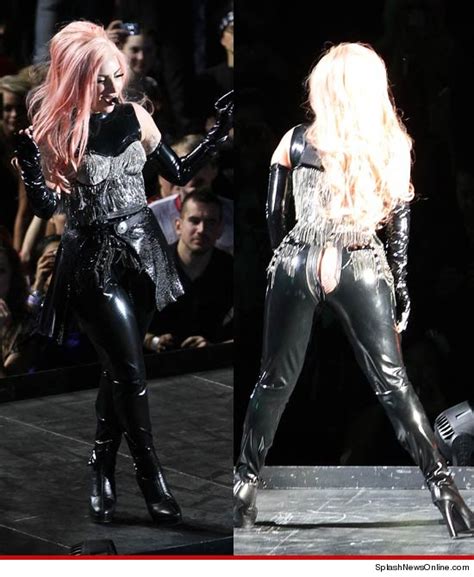 Lady Gagas Ass Tears Pants Apart On Stage