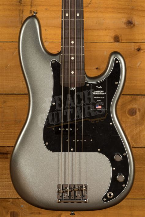 Fender American Professional II Precision Bass Mercury Rosewood Peach