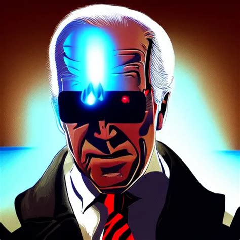 Joe Biden Shooting Lasers From His Eyes Artstation Stable Diffusion