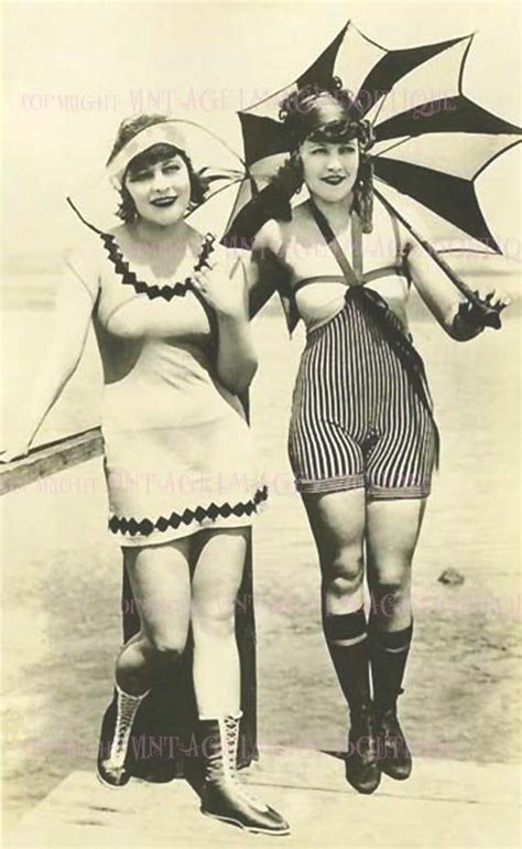 Lovely 1920s Lesbian Flappers In Swimming Costumes Couple Etsy Uk Marie Prevost Bathing