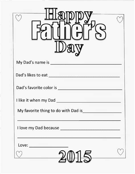 Let It Shine Fathers Day Coloring Pages