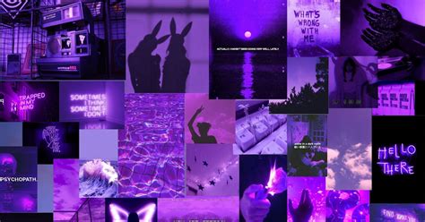 Light Purple Aesthetic Collage Wallpaper Laptop Aesthetic Macbook