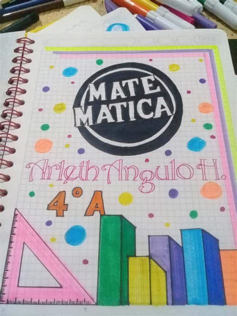 57 Carátulas Para Cuadernos De Matemáticas Fáciles De Dibujar 】 ️