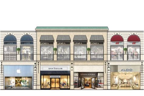 Strip Mall Facades Mall Design Retail Facade Building Design