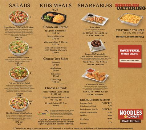 Noodles And Company Delivery Menu With Real Prices Lincoln Ne Provided By Metro Dining Delivery
