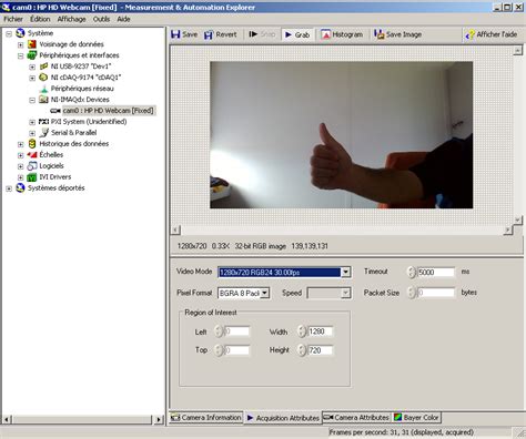 Capturing Live Image From Integrated Webcam Using Labview Discussion