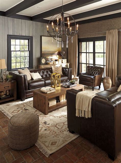 Earth Tone Inspiration Brown Living Room Decor Brown Furniture