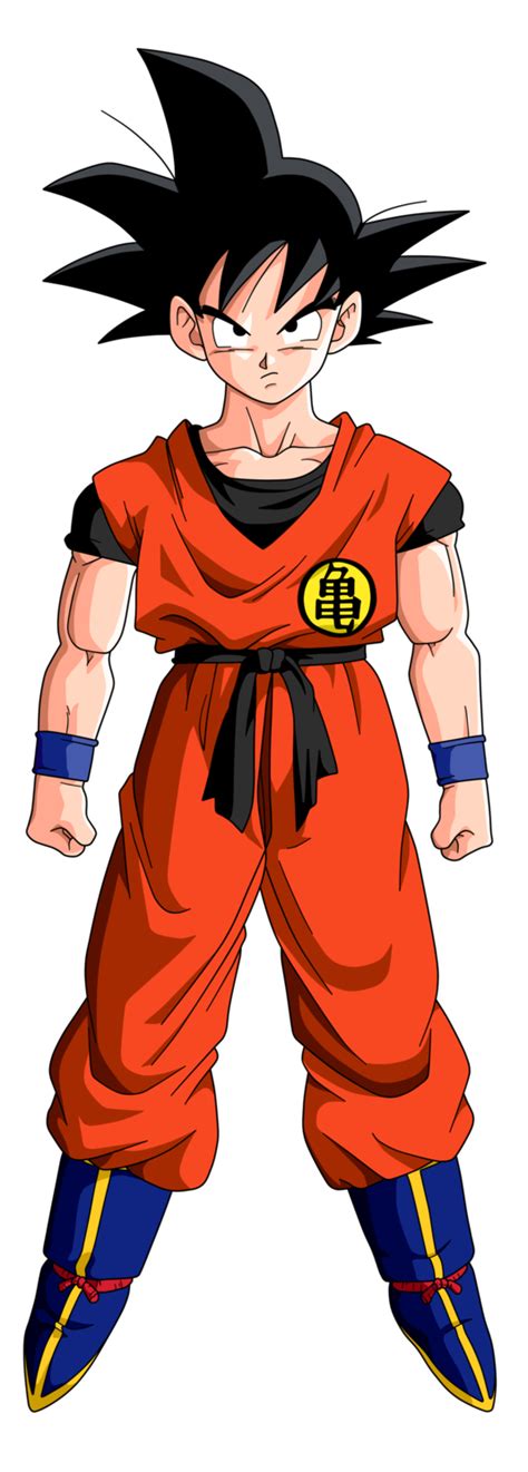 Goku is introduced in the dragon ball manga and anime at 12 years of age (initially, he claims to be 14, but it is later clarified during the tournament saga that this is because goku had trouble counting), as a young boy living in obscurity on mount paozu. Image - Teen goku by anjoicaros-d5vkfpn.png - Dragon Ball ...