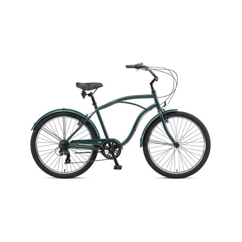 Progear Miami S7 Mens Cruiser Bike 26 X 19 Forest Green Bunnings