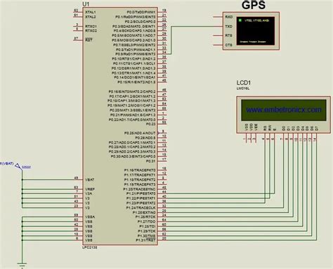 Gps Interfacing With Lpc2148 Global Positioning System Embetronicx