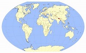 Large location map of Nepal | Nepal | Asia | Mapsland | Maps of the World