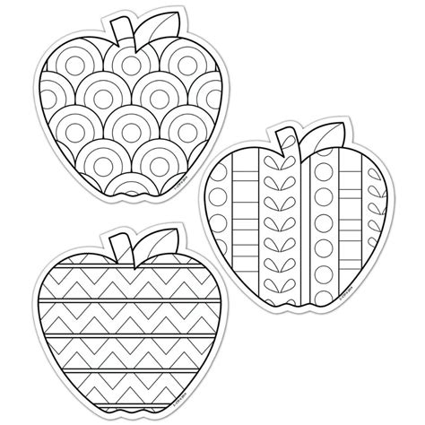 Light bulb warm color cute hardware shine free. Colour-Me Apples 6 in 2020 | Fall coloring pages, Kids art ...