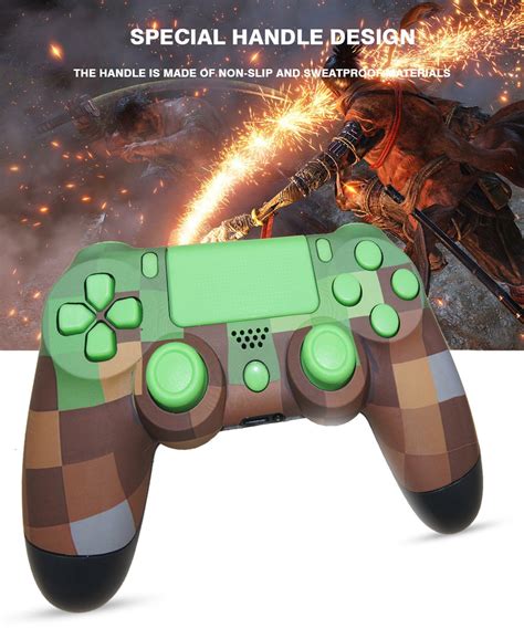 Minecraft Ps4 Wireless Controller Dual Vibration Ps4 Etsy