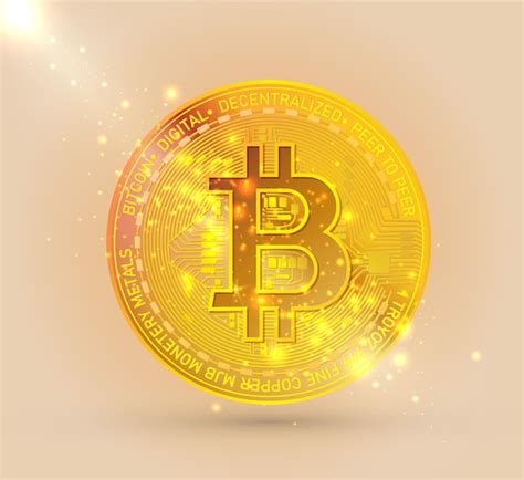 Premium Vector Bitcoin Gold Coin