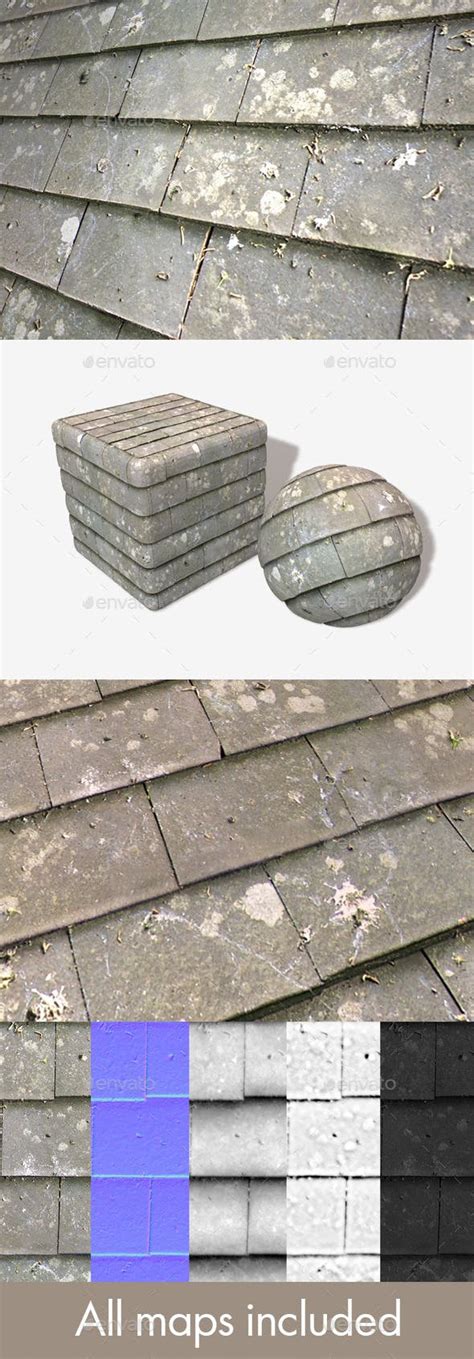 Grey Roof Tiles Seamless Texture By Luckyfingers 3docean