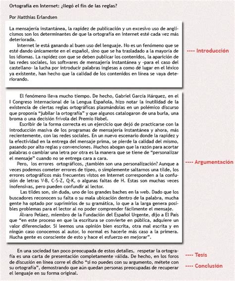 Un Texto Argumentativo Con Sus Partes Brainlylat