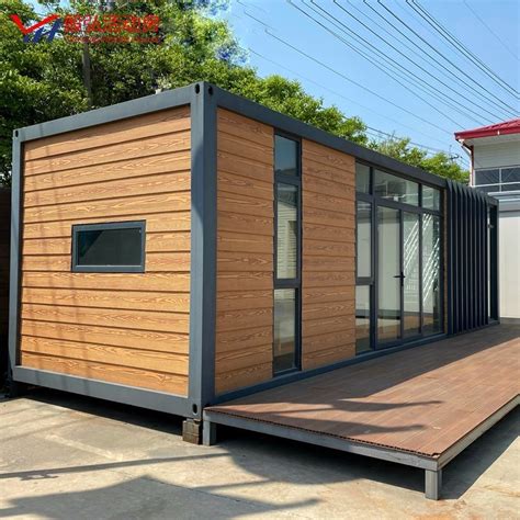 China Prefabricated Container House Log Cabin Shipping Container Home