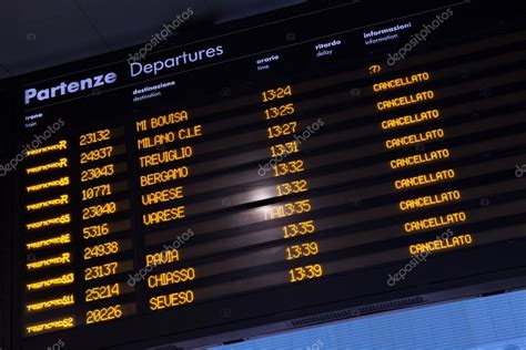 For complete train availability visit government information centre. Timetable shows cancelled trains - Stock Editorial Photo ...