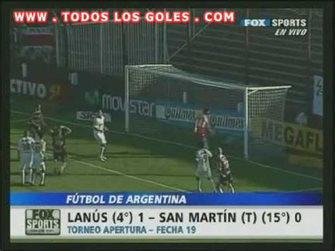 Draw 0:0.to defend the most demanding players will be ramiro costa 1 goals. Lanús 1 - San Martin de Tucuman 0 - Apertura 2008 - YouTube