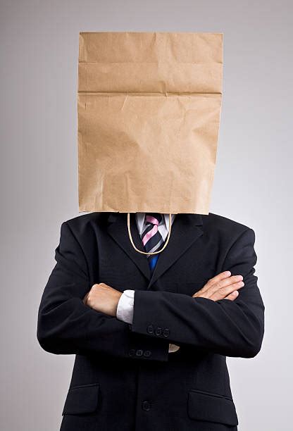 140 Human Head Paper Bag Concepts Embarrassment Stock Photos Pictures