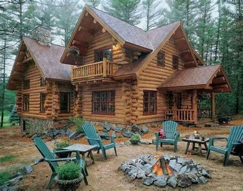 38 Rustic Log Cabin Homes Design Ideas Log Home Decorating Log Cabin