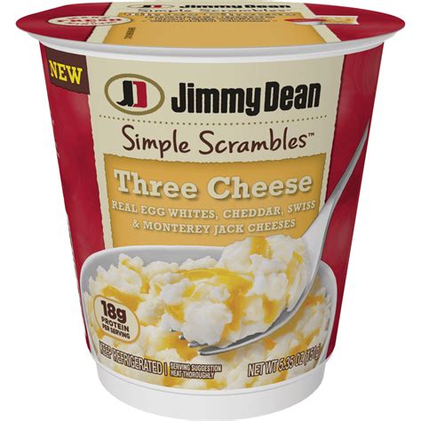 Jimmy Dean Simple Scrambles Three Cheese Quick Breakfast Cup With Real