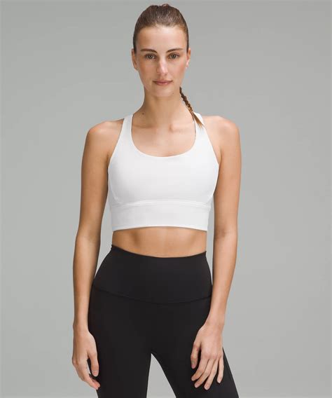 Lululemon Invigorate Bra Medium Support B C Cup In White Modesens