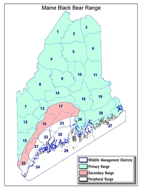 Maine Hunting Zones Map With Towns