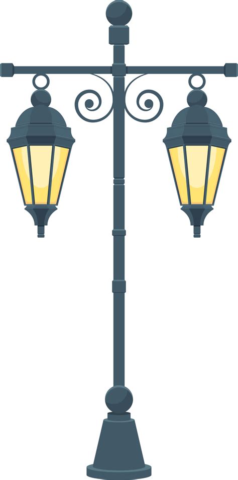 Vintage Street Lamp Clipart Design Illustration Png