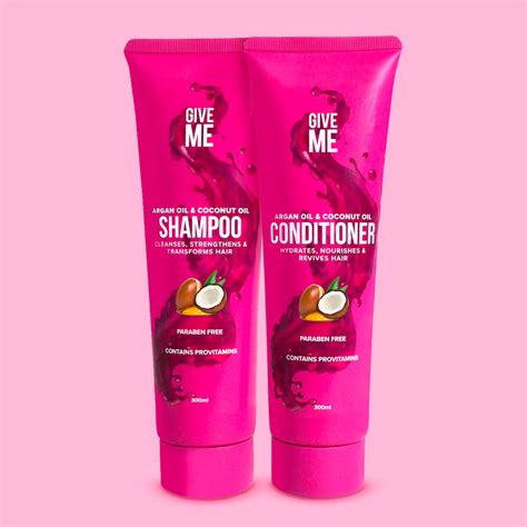 Nourishing Shampoo And Conditioner Bundle Argan Oil And Coconut Oil
