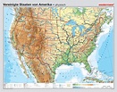 Lehrmittel Wandkarte Westermann USA Amerika Geografie 300433-2
