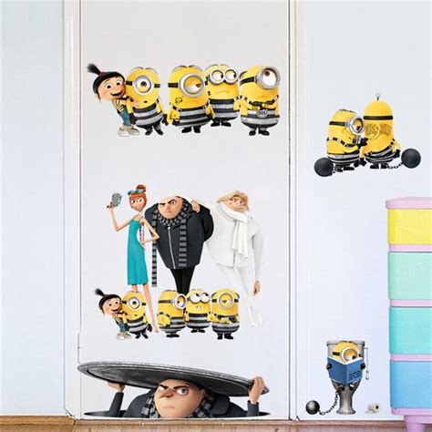 Cartoon Funny Wall Stickers For Kids Room Home Decoration Diy Home