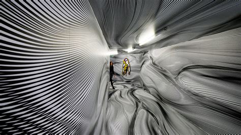 Peter Kogler Transforms Rooms With Hypnotic Installations Featuring