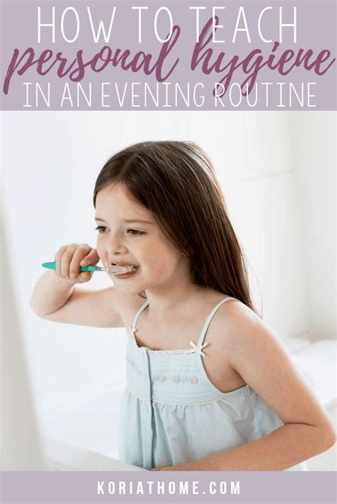 Personal Hygiene And Bedtime Routine Chart And Cards For